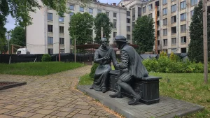 Памятник Сымону Будному и Василию Тяпинскому